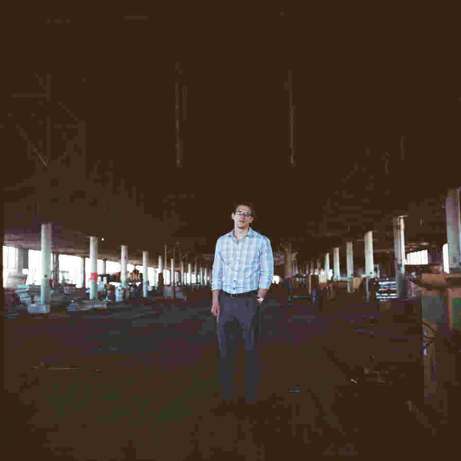 Nick Easley, director of strategic initiatives for Union Station Technology Center, stands inside the former Studebaker plant. The center hopes to expand its business into the old building.