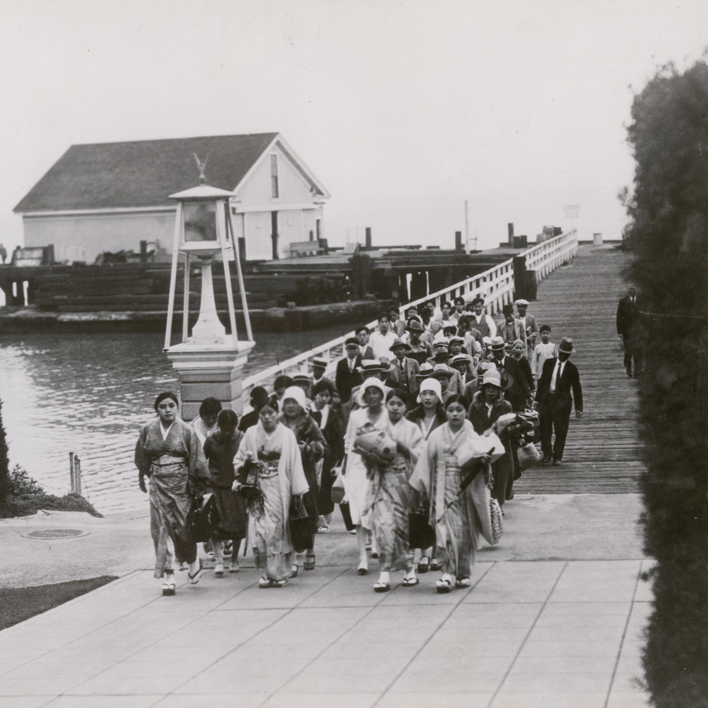 Immigrants arriving at Angel Island in 1931.
