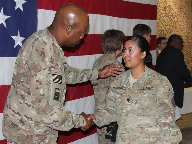 Army Spc. Griselda Murorodarte was born in Mexico and grew up in California.