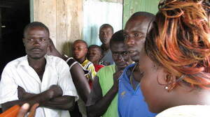 Outreach workers are trying to persuade local fishermen to get circumcised.