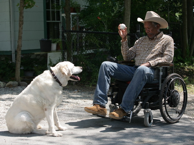 Morgan Freeman plays Monte Wildhorn in The Magic of Belle Isle. 