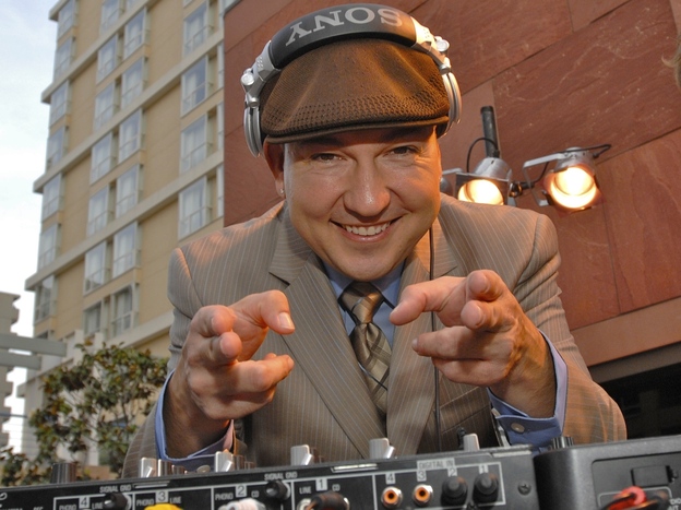 Raul Campos hosts a Latin Alternative show on KCRW in Santa Monica, Calif.