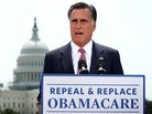Republican Presidential candidate Mitt Romney speaks in response to the Supreme Court ruling on the Affordable Healthcare Act on June 28 in Washington, D.C. Republican Presidential candidate Mitt Romney speaks in response to the Supreme Court ruling on the Affordable Healthcare Act on June 28 in Washington, D.C.