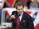 Democratic Sen. Sherrod Brown speaks in Columbus, Ohio, in May. Brown, who is up for re-election this year, says he wakes up every day "trying to figure out how to create jobs." Democratic Sen. Sherrod Brown speaks in Columbus, Ohio, in May. Brown, who is up for re-election this year, says he wakes up every day "trying to figure out how to create jobs."