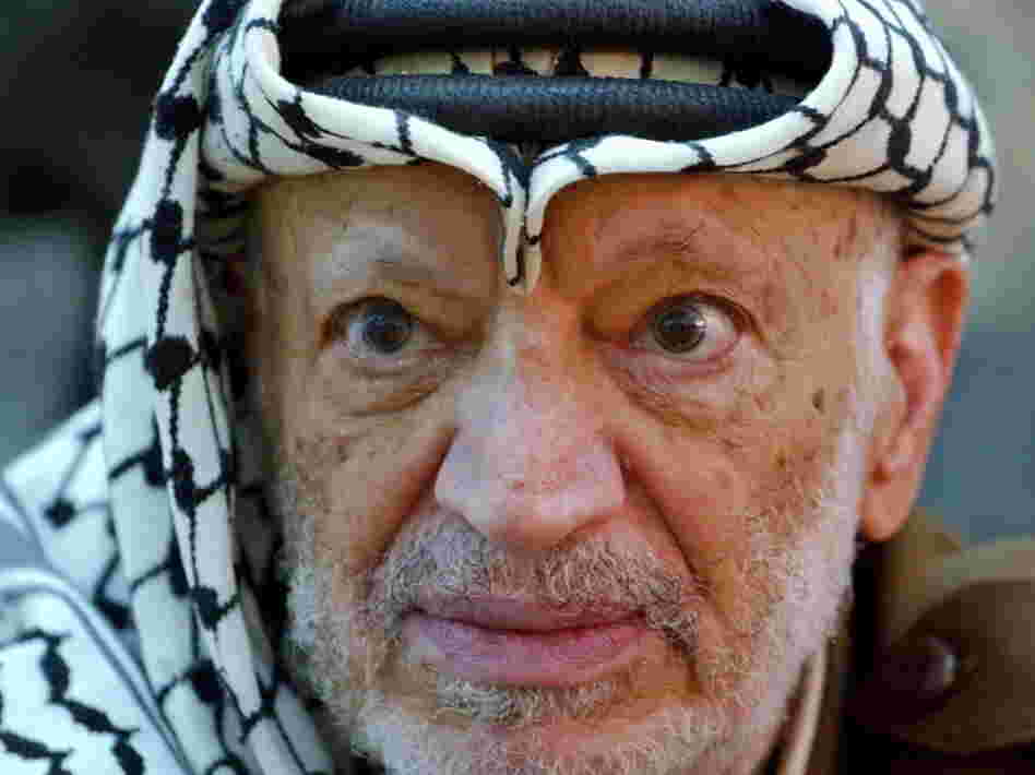 Palestinian leader Yasser Arafat in October 2004, a month before he died.