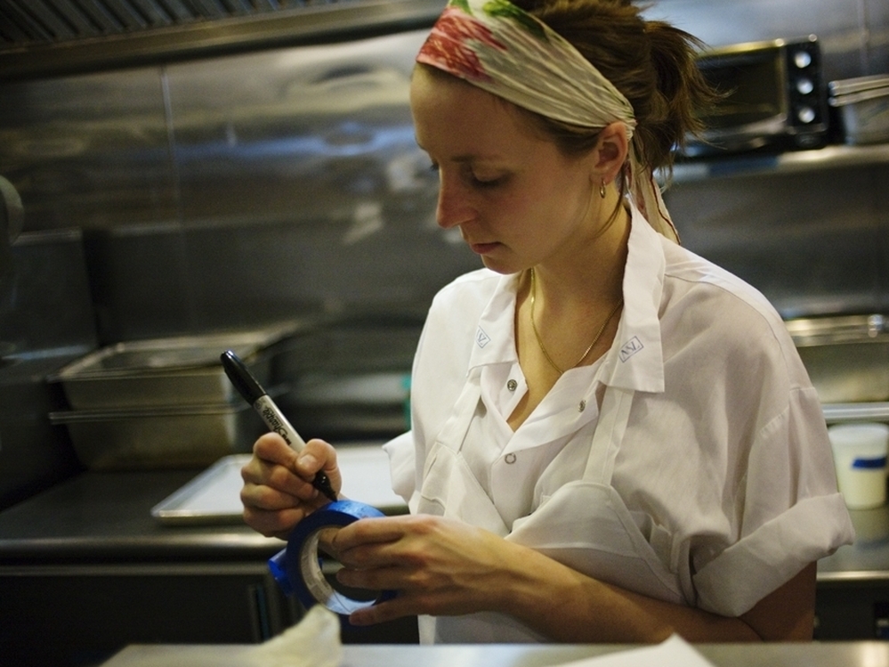 Momofuku Milk Bar chef Christina Tosi in her kitchen laboratory.