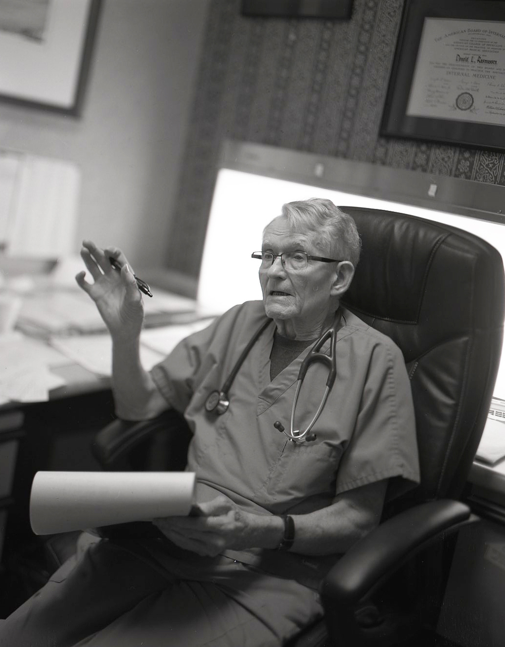 Donald Rasmussen, 84, is a pulmonologist in Beckley, W.Va. He figures he's tested 40,000 coal miners in the last 50 years.