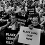 Coal miners rally for black lung law reform on the steps of the U.S. Capitol in 1975. (See more from Earl Dotter's "Quiet Sickness" series here.) Coal miners rally for black lung law reform on the steps of the U.S. Capitol in 1975. (See more from Earl Dotter's "Quiet Sickness" series here.)