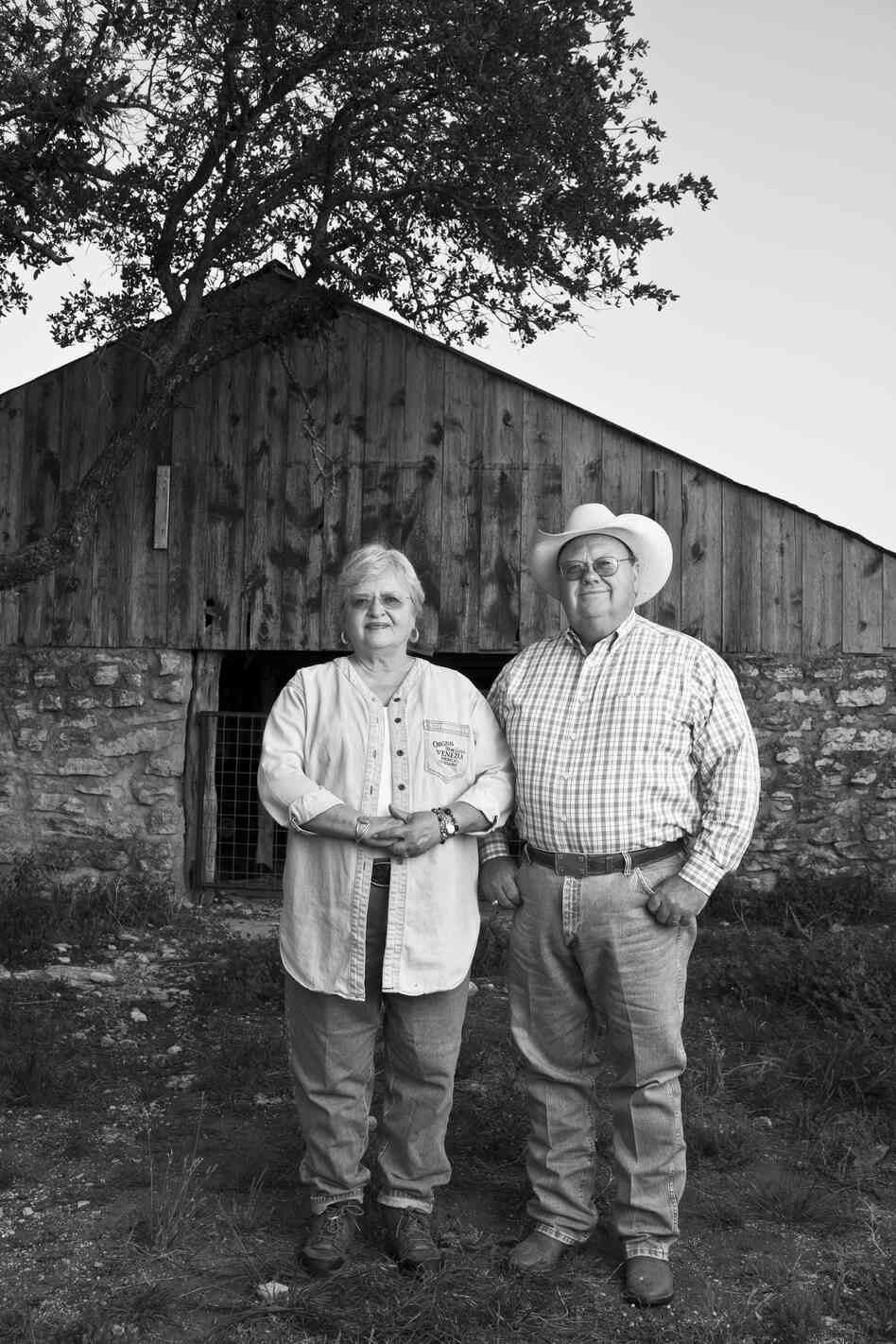 Siblings Charles and Nancy Hagood Nunns, who grew up in Junction during the '50s drought. Charles, 59, has been a banker and rancher in Junction since 1979: "I would visit with men that I'd always known as carpenters, painters, merchants. And then visiting with them in deeper detail I'd find out that they were ranchers until the drought. Just like my daddy. The drought drove us to town."