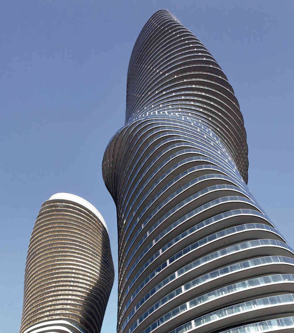 The Absolute Towers, dubbed the "Marilyn Monroe," Mississauga, Canada The Absolute Towers, dubbed the "Marilyn Monroe," Mississauga, Canada