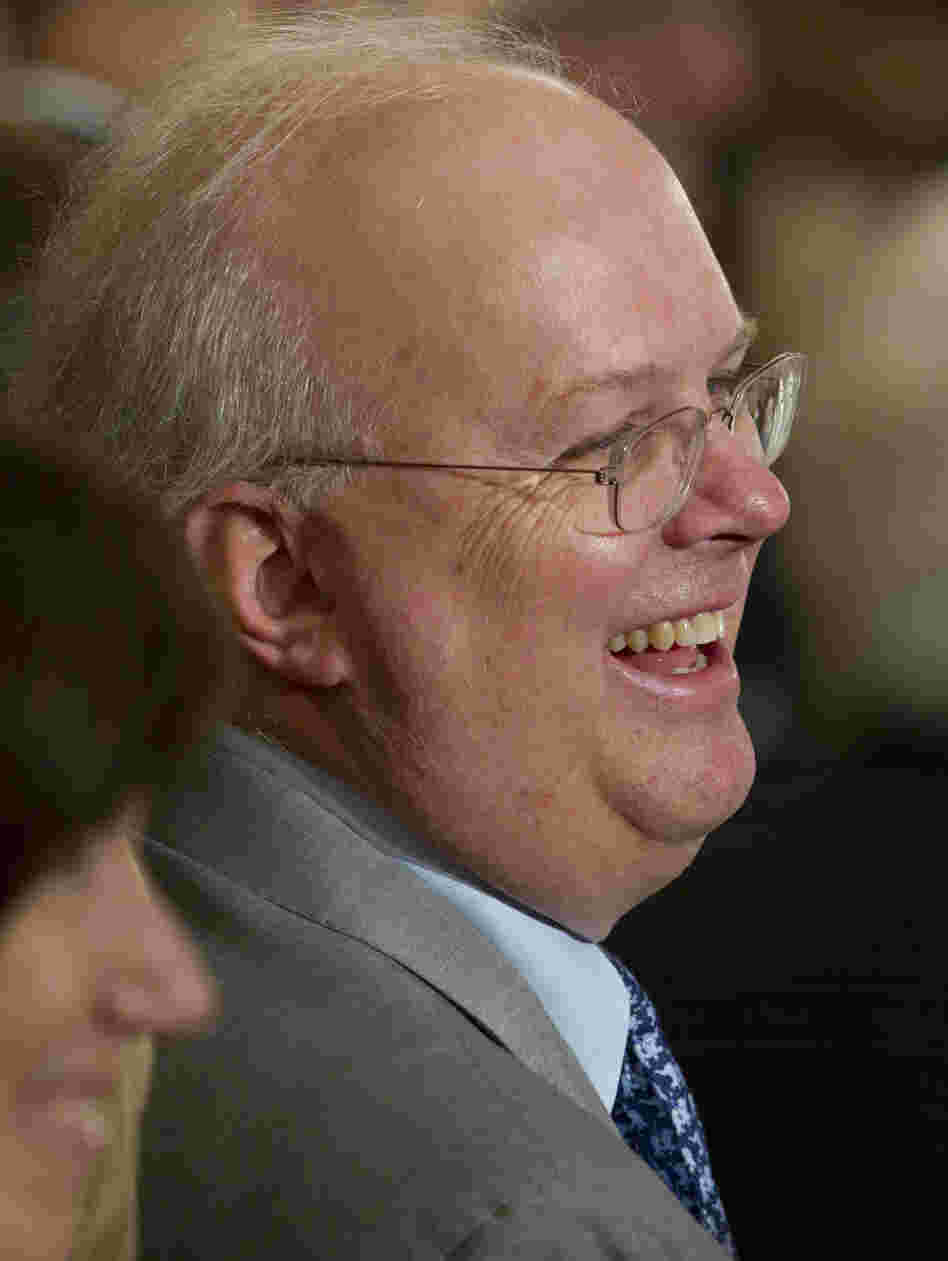 Karl Rove attends a ceremony to unveil the portrait of former President George W. Bush at the White House in May. A former Bush adviser, Rove also is a founder of Crossroads GPS.