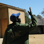 Johane Setlhare began taking anti-AIDS drugs, provided by the government, in 2007. Two years later, he regained enough strength to build the house that's behind him. Johane Setlhare began taking anti-AIDS drugs, provided by the government, in 2007. Two years later, he regained enough strength to build the house that's behind him.