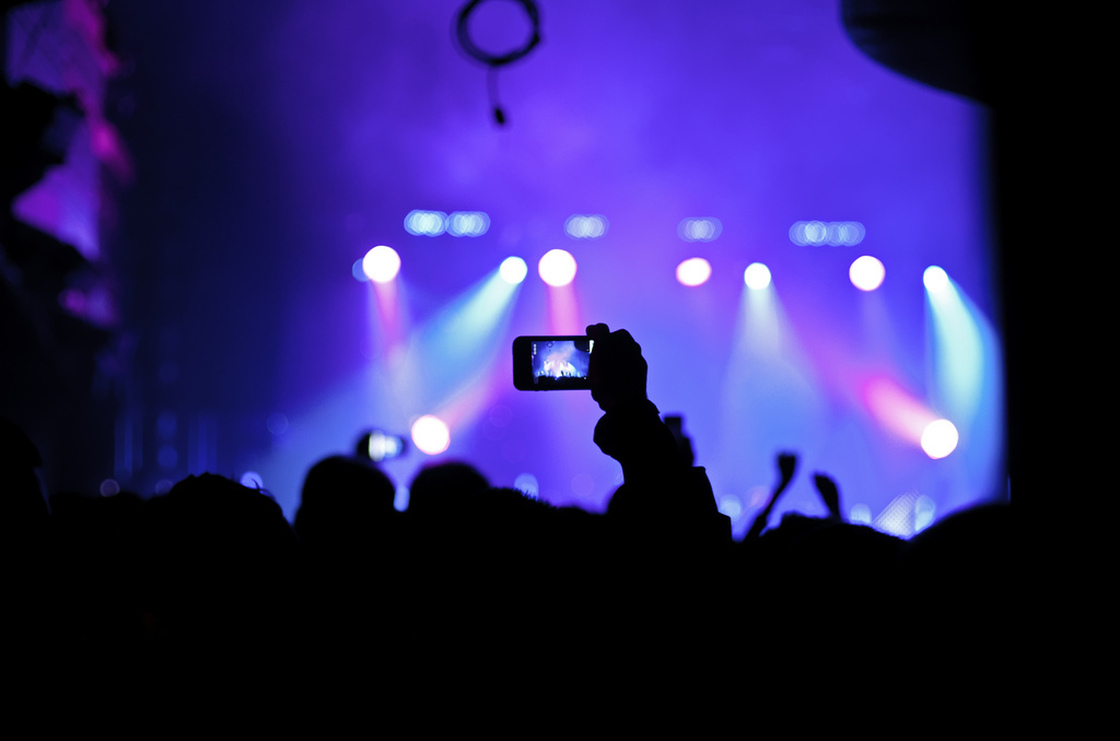Concertgoers at Webster Hall in New York City during a show by M83 on Nov. 22, 2011.