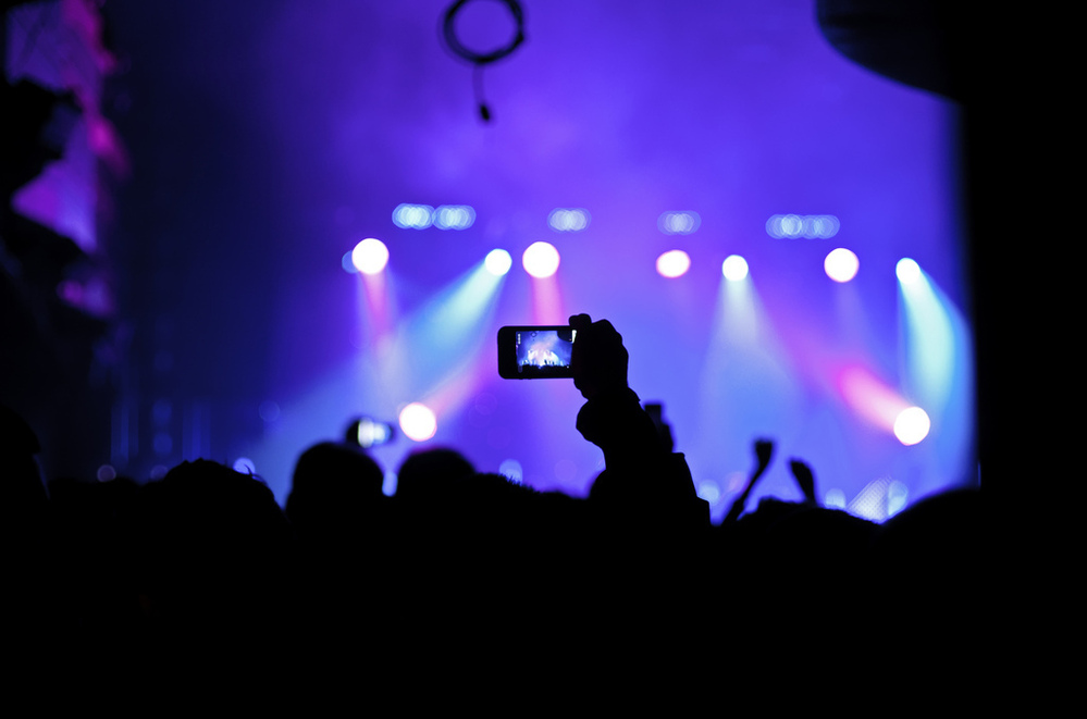 Concertgoers at Webster Hall in New York City during a show by M83 on Nov. 22, 2011.