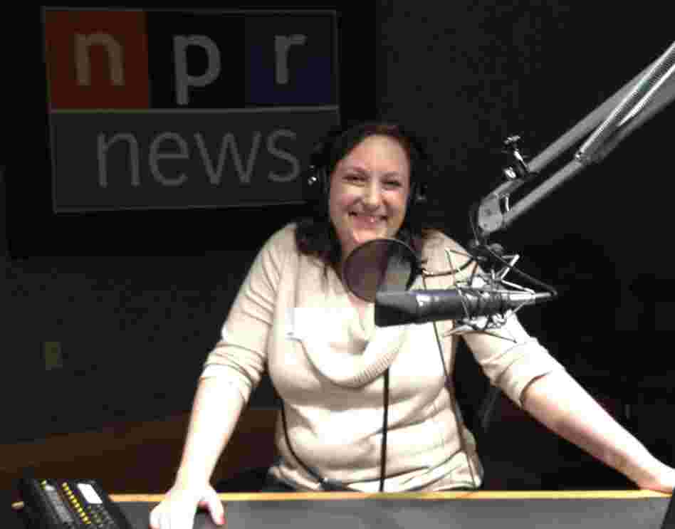 Winner Paula Henning enjoys a tour of NPR's headquarters with host/correspondent David Greene. Winner Paula Henning enjoys a tour of NPR's headquarters with host/correspondent David Greene.