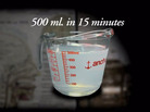 A athlete can sweat 500ml. in 15 minutes out in the heat. A athlete can sweat 500ml. in 15 minutes out in the heat.