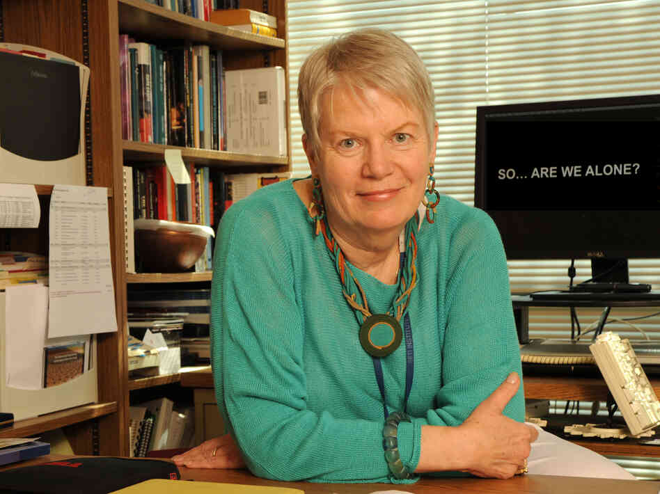 Dr. Jill Tarter has spent 35 years searching for extraterrestrial life in the universe. She has a Ph.D. in astronomy from the University of California, Berkeley.