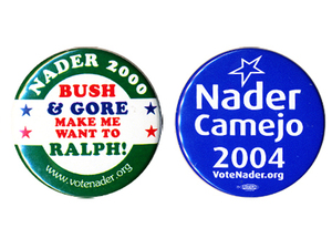 Ralph Nader as a presidential candidate dates back to 1972. After 2000 he left the Green Party and ran as an independent in '04 and '08.