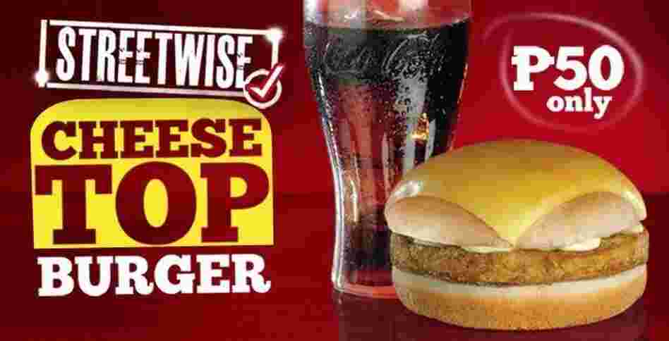 The KFC Streetwise Cheesetop Burger. The KFC Streetwise Cheesetop Burger.