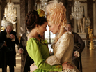 Gabrielle de Polignac (Virginie Ledoyen, left) is the close, possibly intimate, friend of Marie Antoinette (Diane Kruger) — and the two are the bane of the approaching revolutionaries in Farewell, My Queen. Gabrielle de Polignac (Virginie Ledoyen, left) is the close, possibly intimate, friend of Marie Antoinette (Diane Kruger) — and the two are the bane of the approaching revolutionaries in Farewell, My Queen.