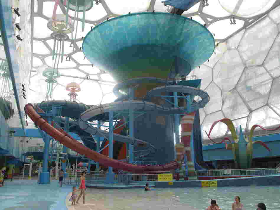 The Water Cube has found an Olympic afterlife, with some of the building converted to a water park.