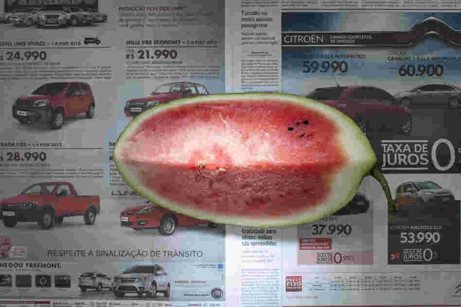 Brazil: 2.33 reals, or $1.14 U.S., of watermelon.