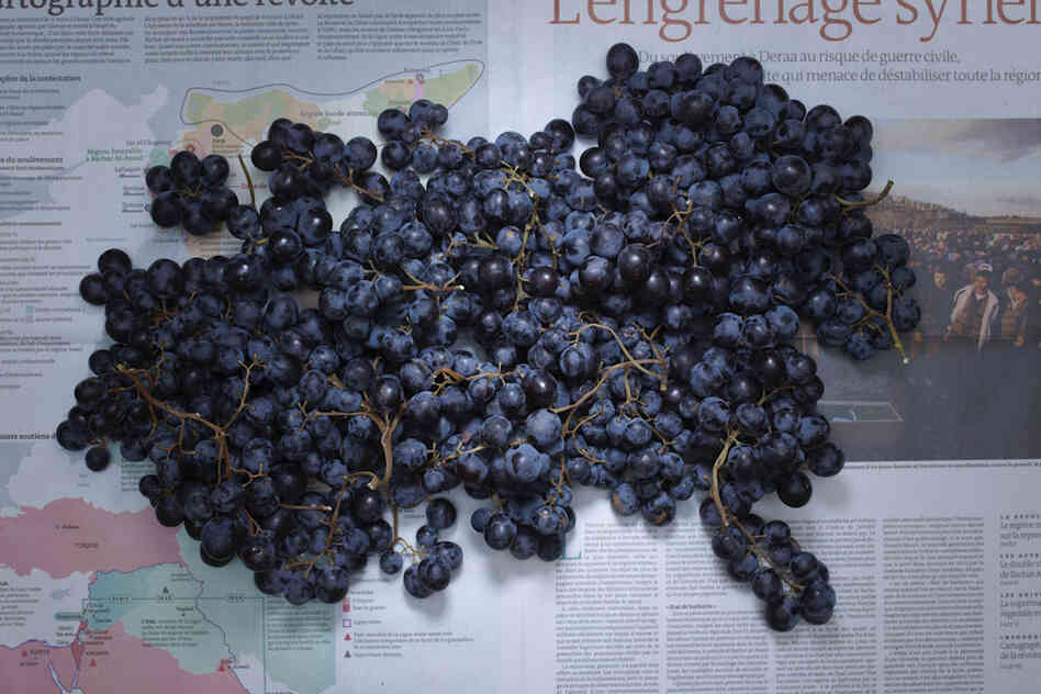 France: 5.60 euros, or $7.45 U.S., of French grapes.
