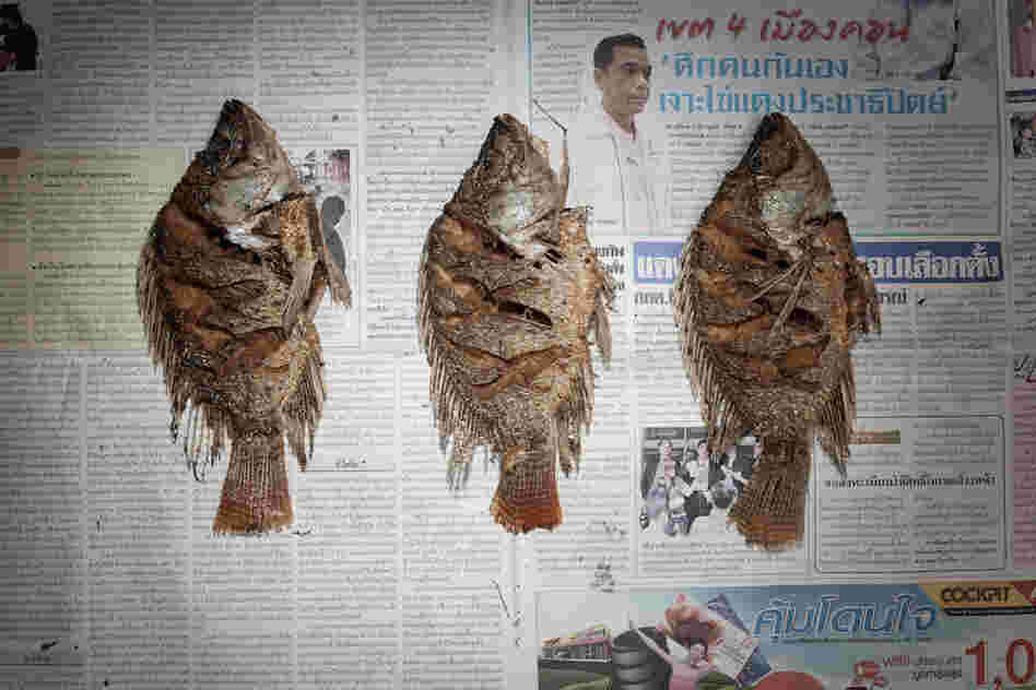 Thailand: 52.87 baht, or $1.74 U.S., of fried fish.