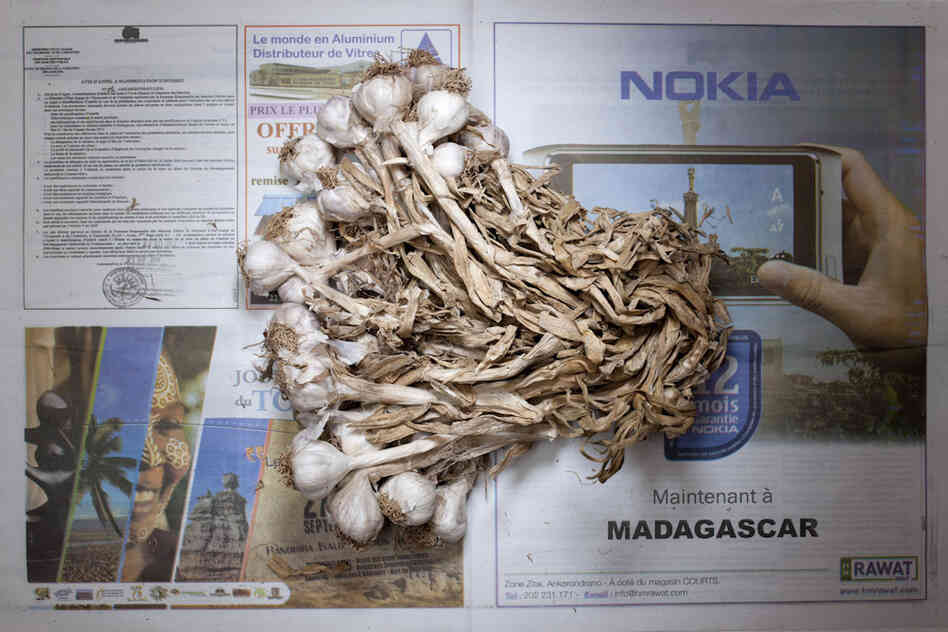 Madagascar: 1,284 ariary, or 58 cents U.S., of garlic.
