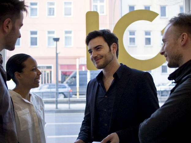Simon Fabich (center) is CEO and co-founder of the Berlin-based online shopping startup Monoqi. Artsy and relatively inexpensive, Berlin is an up-and-coming city for European tech startups.