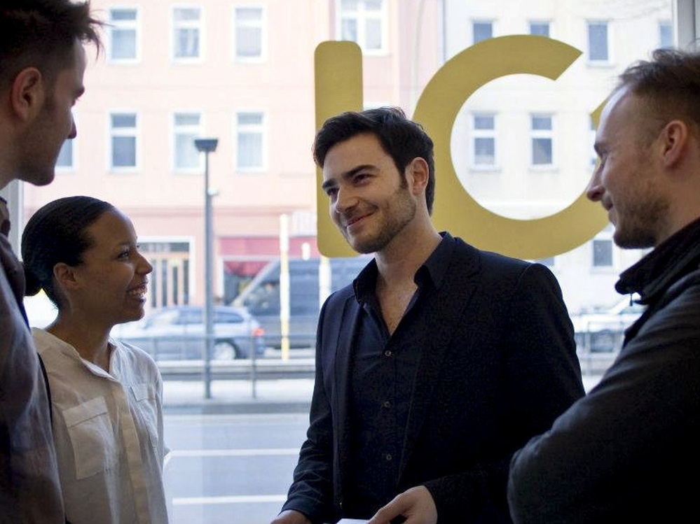 Simon Fabich (center) is CEO and co-founder of the Berlin-based online shopping startup Monoqi. Artsy and relatively inexpensive, Berlin is an up-and-coming city for European tech startups.