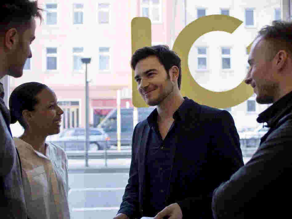 Simon Fabich (center) is CEO and co-founder of the Berlin-based online shopping startup Monoqi. Artsy and relatively inexpensive, Berlin is an up-and-coming city for European tech startups.