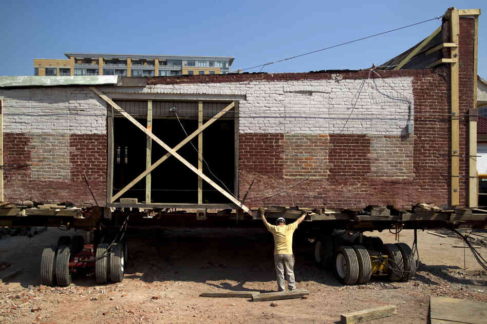 The buildings will be incorporated into a multimillion-dollar construction project on the same site.