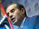 Mahmoud Jibril speaks to in Tripoli, Libya on Sunday. Mahmoud Jibril speaks to in Tripoli, Libya on Sunday.