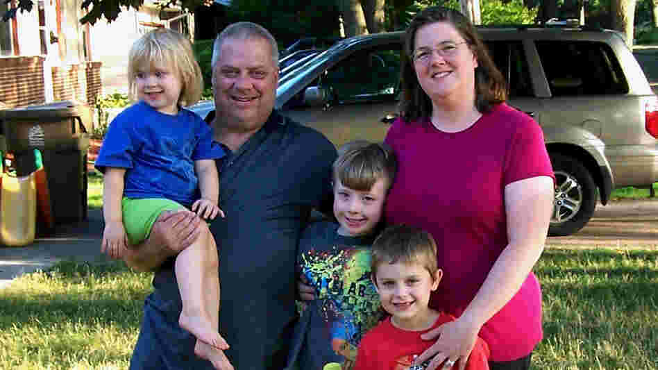 Josh Walling and Randi Cartmill with their children, Jacqueline, Josh and Ryan. Josh Walling says his family, whose household income is below the national median, would lose a substantial amount of money if the Bush tax cuts expired.