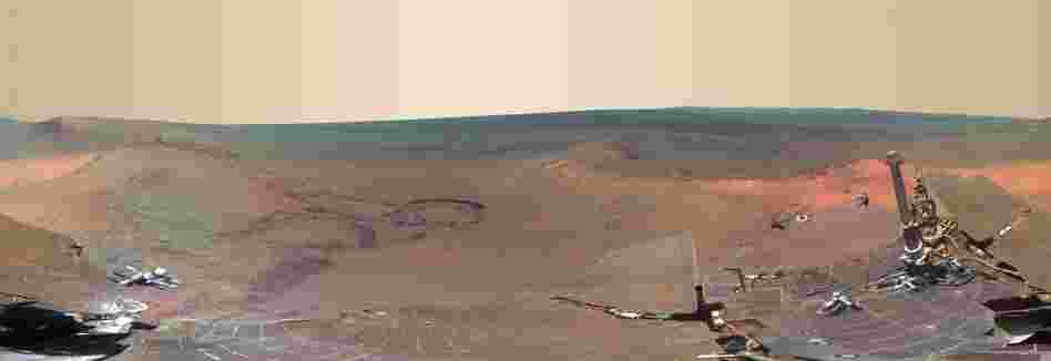 NASA's Mars Exploration Rover Opportunity took this panoramic view of the planet between Dec. 2011 and May.