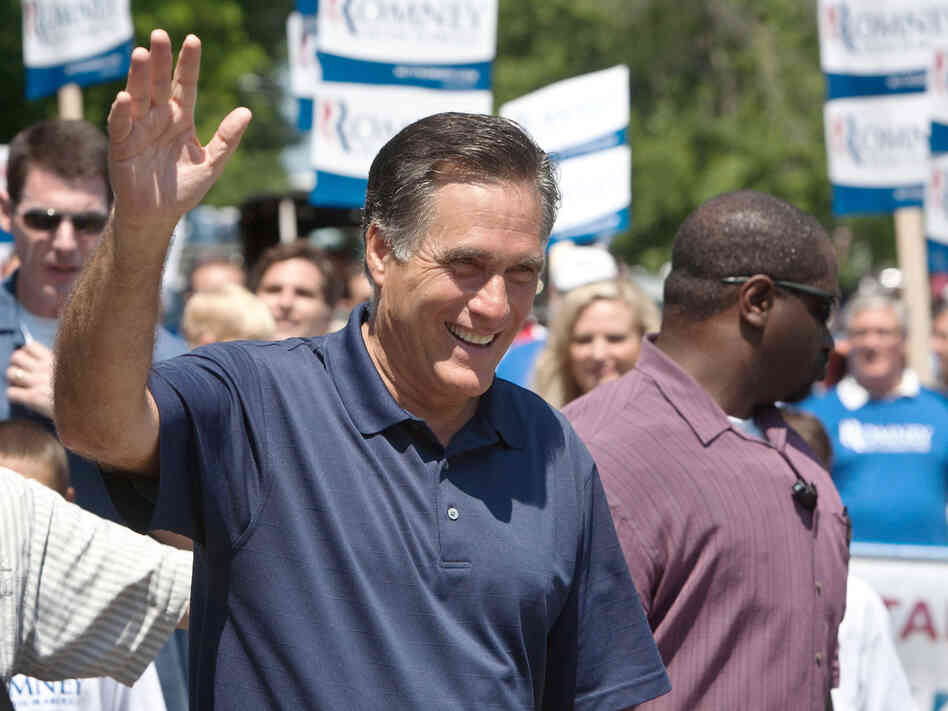 Republican presidential candidate Mitt Romney on July 4 in Wolfeboro, N.H.