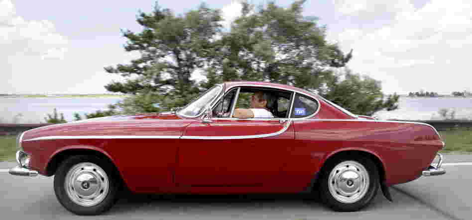 Irv Gordon in his trusty Volvo P1800S earlier this month.