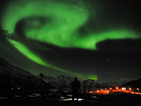 The northern lights over Tromsoe, northern Norway, on Jan. 24, 2012. The northern lights over Tromsoe, northern Norway, on Jan. 24, 2012.