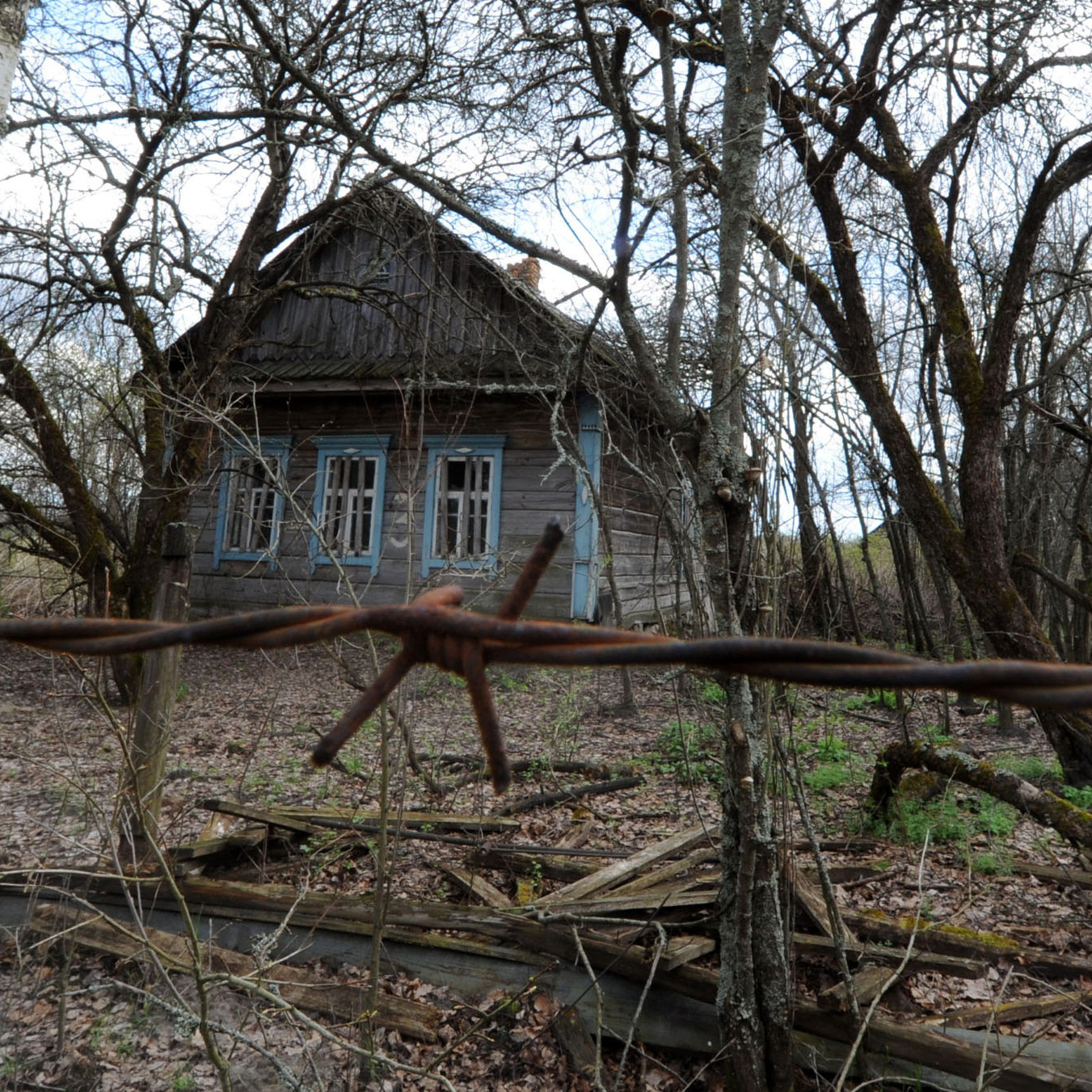 The abandoned village of Vezhishche in Belarus sits within the exclusion zone established after the 1986 Chernobyl nuclear disaster. The zone was one of Andrew Blackwell's first stops on his tour of the world's most ruined places.