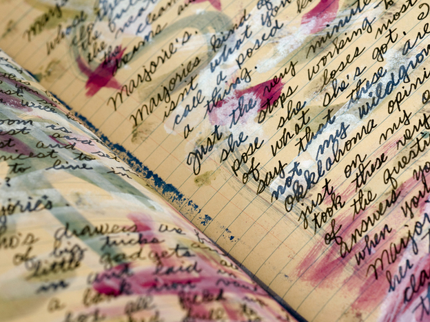 One of Woody Guthrie's notebooks, circa 1942.