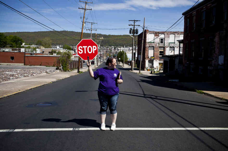 Jennifer Stepp, 29, lives in Reading, Pa., and is raising three children by herself. Like 14 million other single mothers in America, she lives below the poverty line.