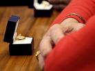 The rings of Michael Johnson and Michael Roberts of New York City stood ready before their marriage ceremony at the Manhattan City Clerk's Office in July 2011. The rings of Michael Johnson and Michael Roberts of New York City stood ready before their marriage ceremony at the Manhattan City Clerk's Office in July 2011.