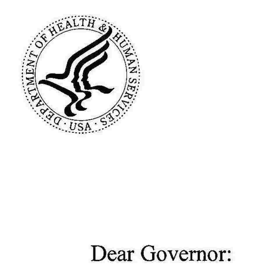 Click on image to read Sebelius' letter to governors. Click on image to read Sebelius' letter to governors.