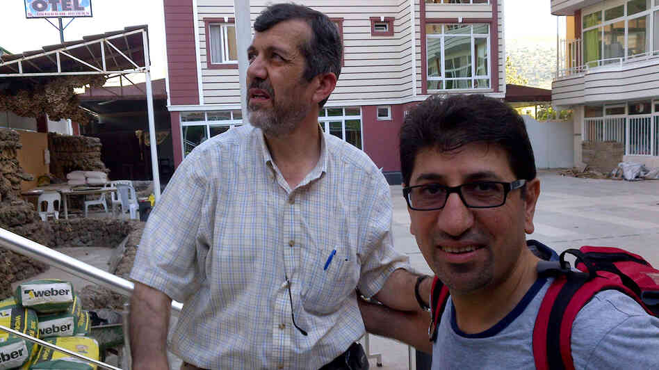 Dr. Yahya Abdul Rahim (left) and Dr. Ammar Ghanem are among the Syrian-American doctors who have come to the Turkish-Syrian border to help Syrians wounded in the anti-government revolt. Some work to improve the flow of supplies; others treat patients in Turkey; still others, like Ghanem, strap backpacks on and walk across the border to help those in Syria. Dr. Yahya Abdul Rahim (left) and Dr. Ammar Ghanem are among the Syrian-American doctors who have come to the Turkish-Syrian border to help Syrians wounded in the anti-government revolt. Some work to improve the flow of supplies; others treat patients in Turkey; still others, like Ghanem, strap backpacks on and walk across the border to help those in Syria.