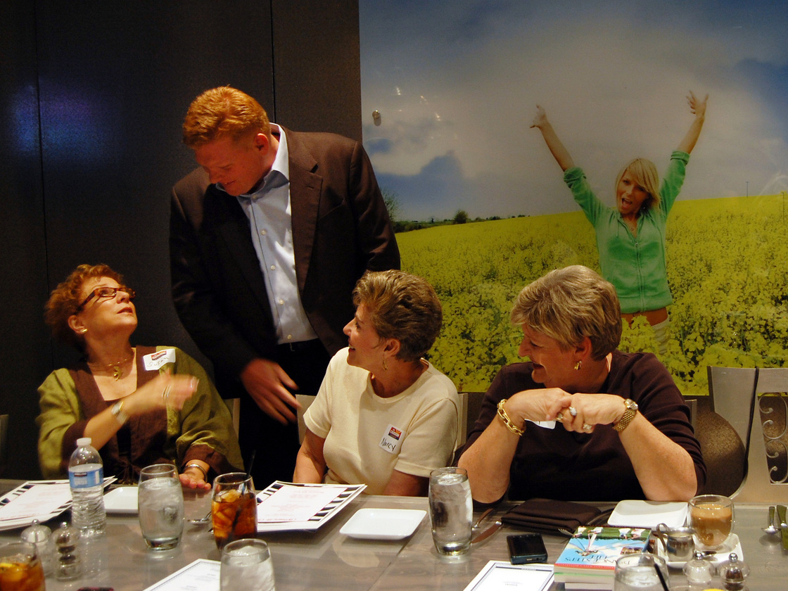 Arizona businessman Wil Cardon attends a luncheon in Scottsdale. Cardon faces six-term Rep. Jeff Flake in the Republican primary race for U.S. Senate.