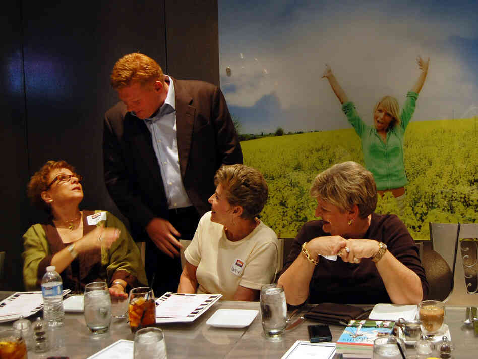 Arizona businessman Wil Cardon attends a luncheon in Scottsdale. Cardon faces six-term Rep. Jeff Flake in the Republican primary race for U.S. Senate.
