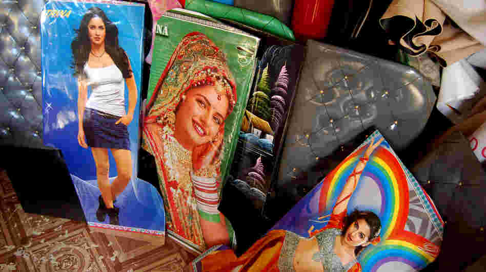 You know you want one: rickshaw seat covers emblazoned with Bollywood stars. It's just one way New Delhi rickshaw drivers are trying to outdo each other in the battle for passengers. You know you want one: rickshaw seat covers emblazoned with Bollywood stars. It's just one way New Delhi rickshaw drivers are trying to outdo each other in the battle for passengers.