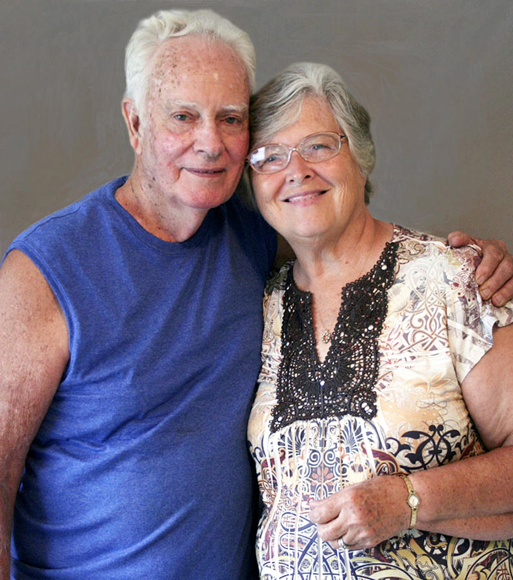 Freddie Wood and Wilma Sue Wood, the former postmaster in Evinston, Fla. Wilma Sue says people visit the post office to learn "who's had a baby; who's died."
