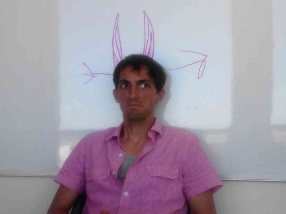Ian takes his job very seriously.